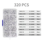 Kit Alicate De Crimpado Pelacable + 330 Terminales Tipo Y- O