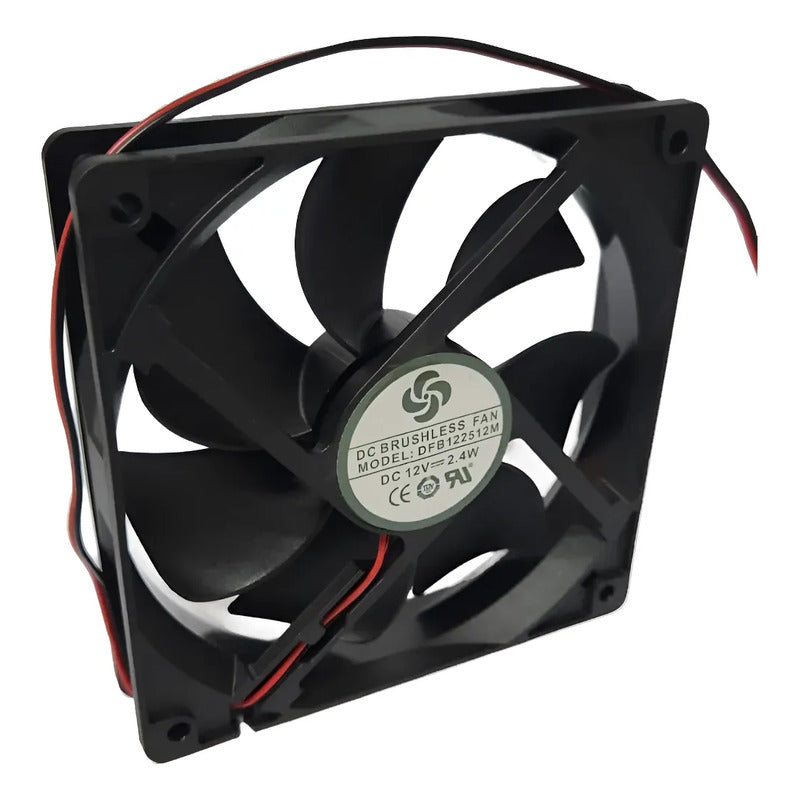 Ventilador Fan Cooler Dfb122512m Dc 12v 120x25mm 2 Pines Negro