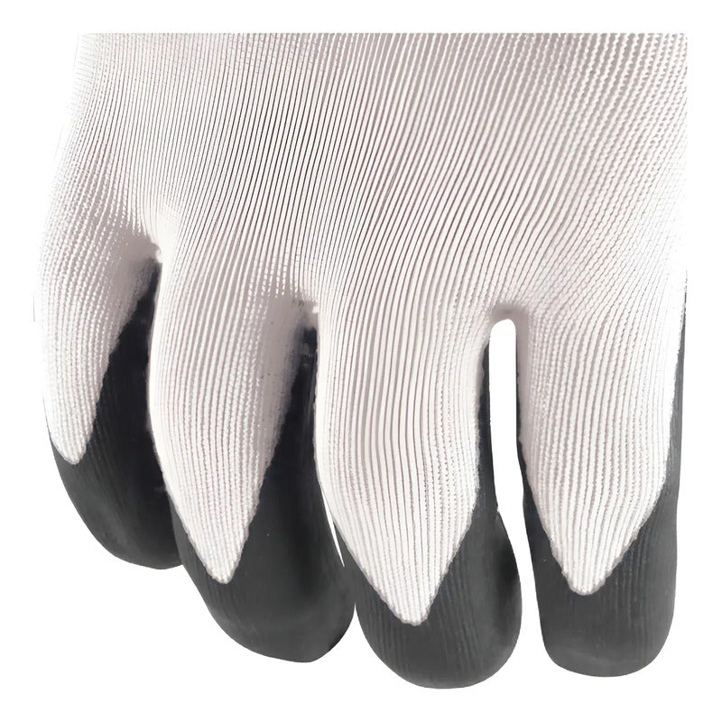 Guantes Seguridad Recubrimiento Nitrilo Precisión Y Agarre Blanco L