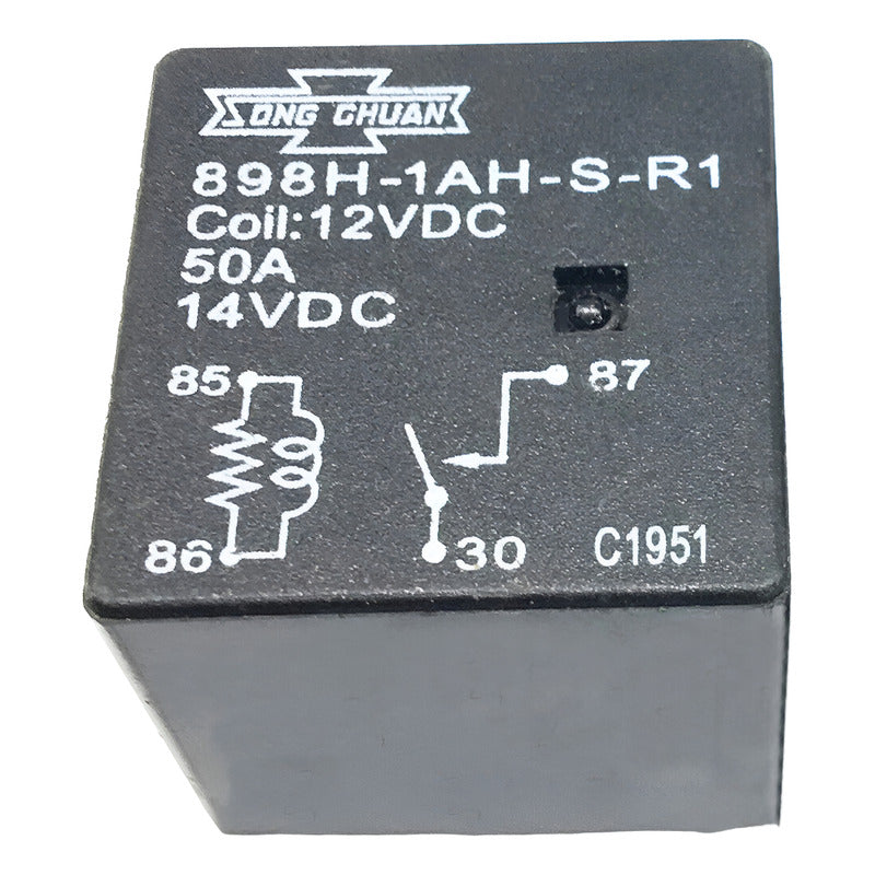 Rele Automotriz 898h-1ah-s-r1 898h1ahsr1 12v 4 Pines 50a 14v