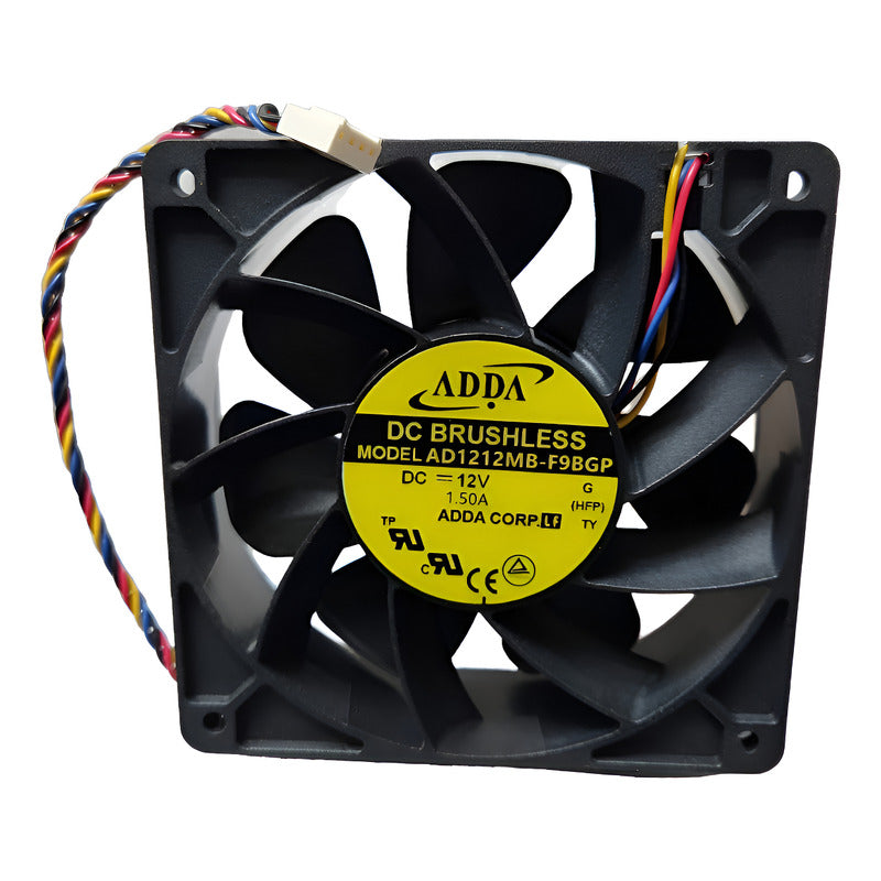 Ventilador Fan Cooler Ad1212mb-f9bgp 120x38mm 12v 4 Pines 12 Cm Negro Plástico 7