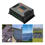 Controlador Carga Solar 60a 12v 24v 36v 48v Pwm Lcd