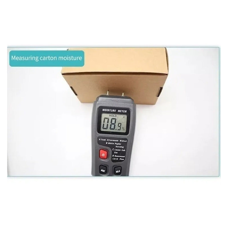 Medidor De Humedad Digital Madera Carton Papel Higrómetro