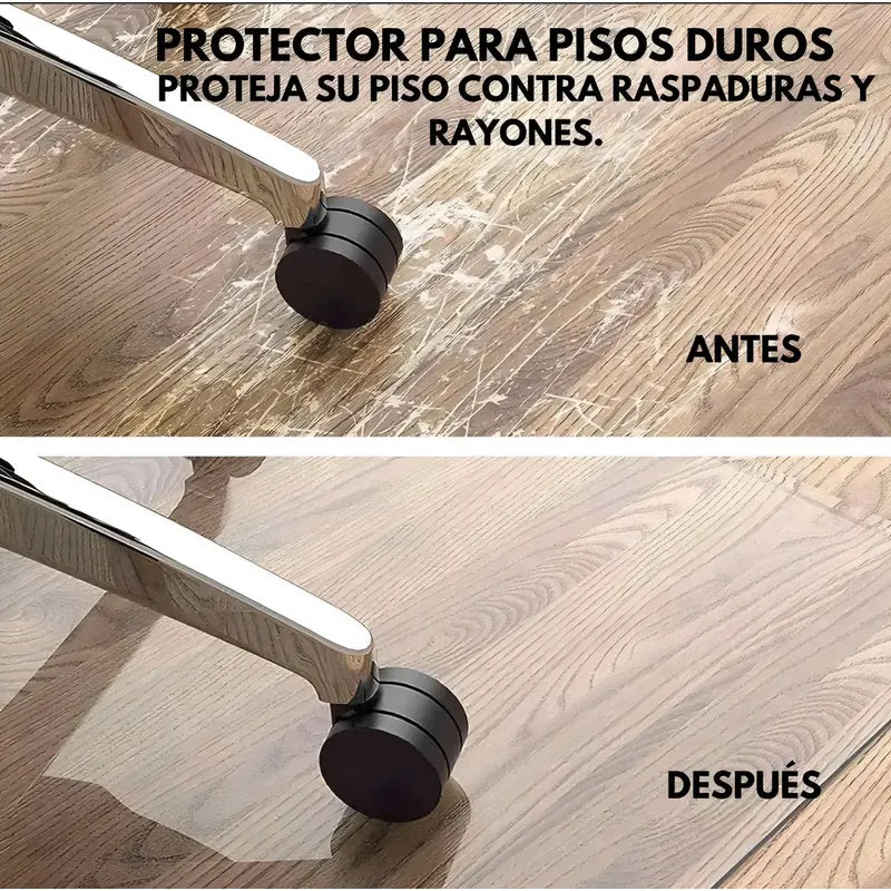 Protector Acrílico Piso Flotante Alfombra Transparente