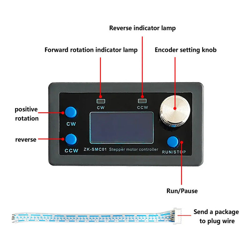 Controlador Motor Paso A Paso Digital Con Pantalla Lcd