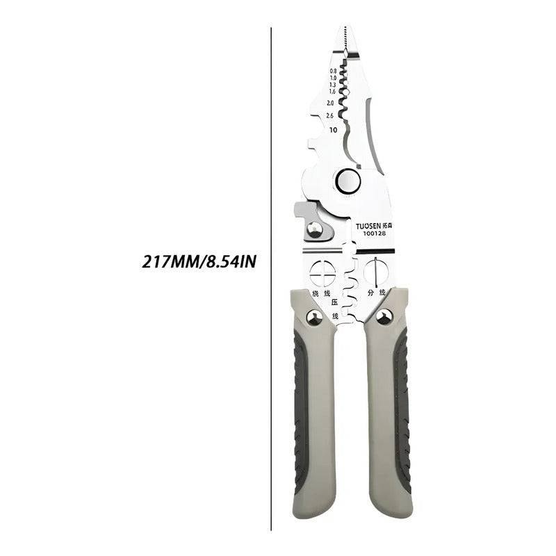 Pinza Alicate Pelacables Multifuncional Corta Cable Multiuso