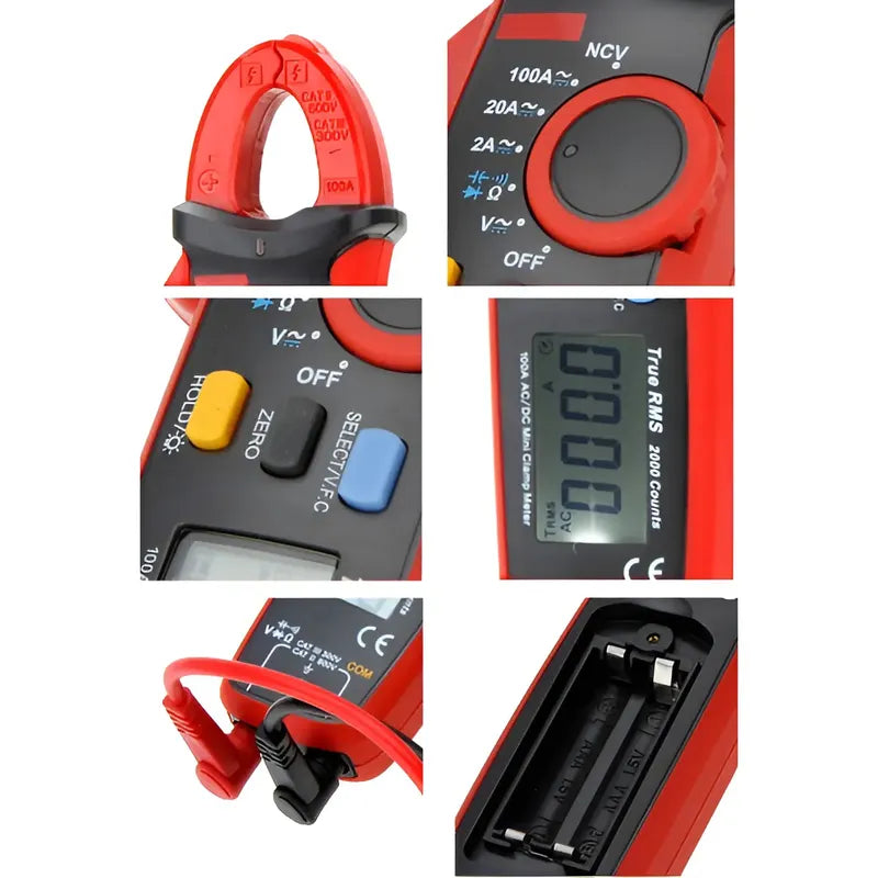 Pinza Amperimetrica Tester Voltimetro Digital Uni-t Ut-210e