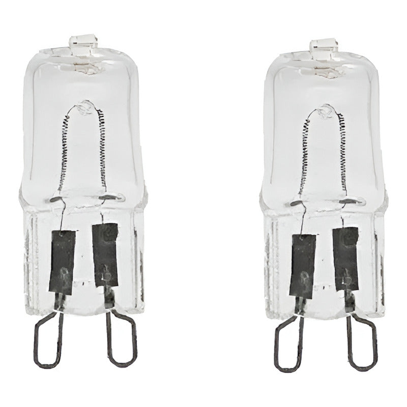 2 Unidades Ampolletas Halogenas G9 25w 2000 Horas Cálida