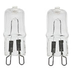 2 Unidades Ampolletas Halogenas G9 25w 2000 Horas Cálida