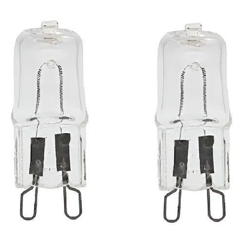 2 Unidades Ampolletas Halogenas G9 25w 2000 Horas Cálida