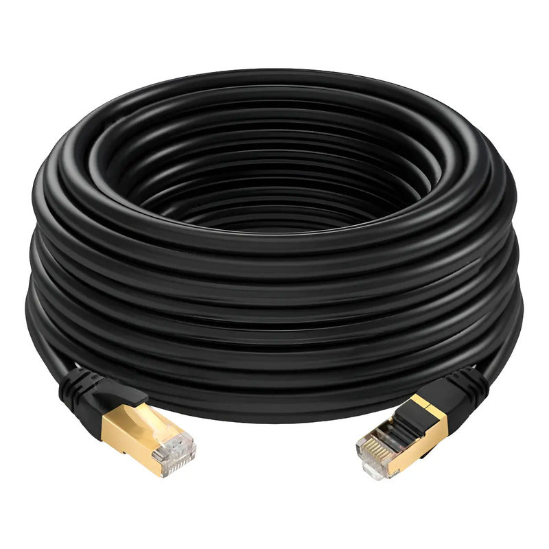 Cable De Red Cat8 50mt 40gbps 2000mhz Categoria 8 Rj45 S-ftp