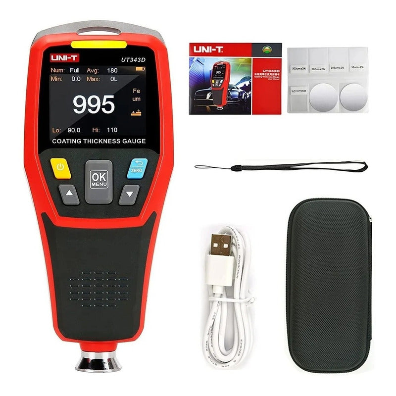 Medidor De Espesor Para Recubrimiento Ut343d Pinturas Barniz