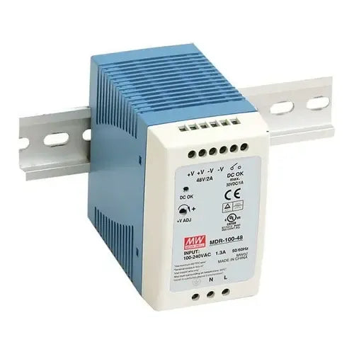 Fuente De Poder Mean Well Mdr-100-48 Riel Din 48vdc 96w 2a