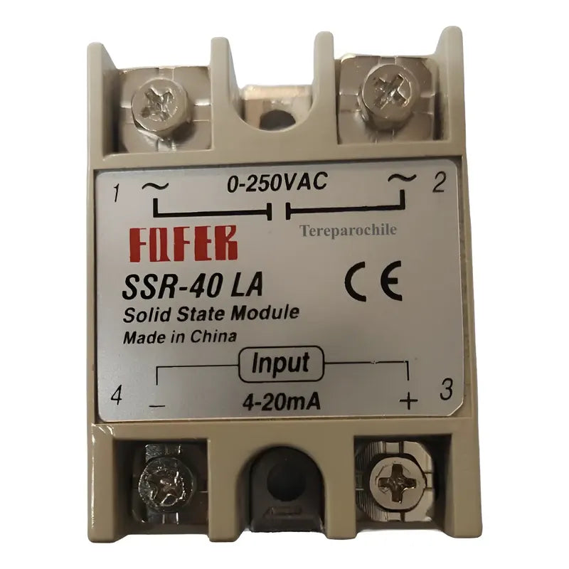 Rele Estado Solido Ssr-40la 220v Activado Corriente 4ma 20ma