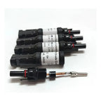 Conector Mc4 Fotovoltaico 20a 1000v Negro Para Panel Solar Tereparochile
