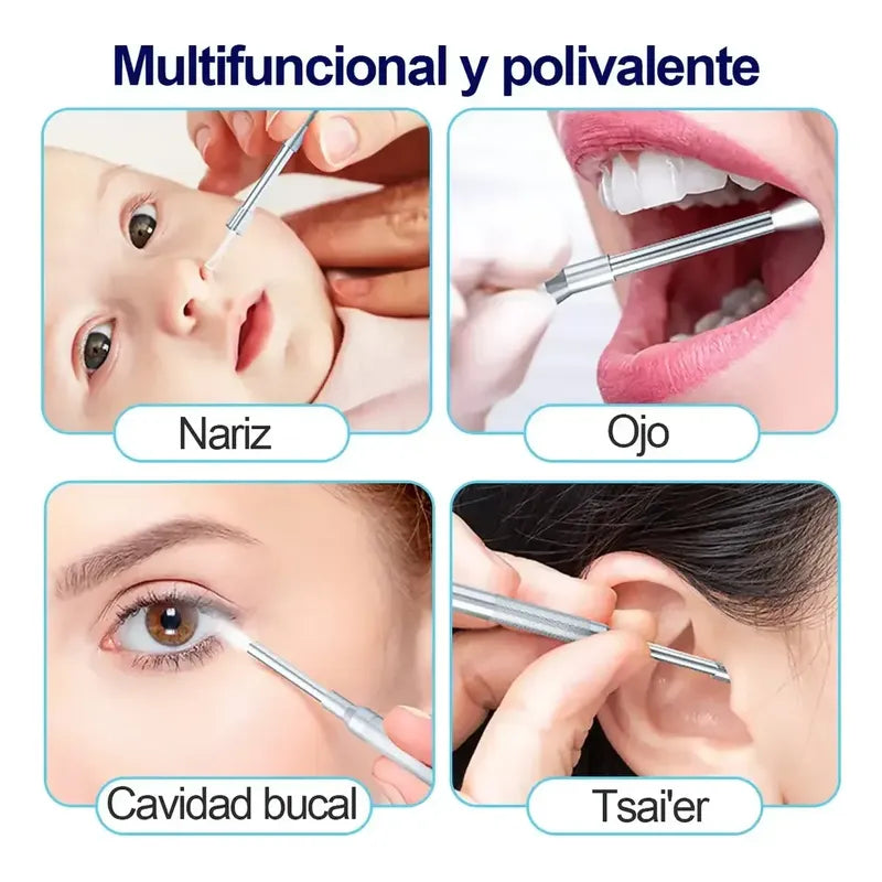 Otoscopio Profesional Digital 3.9mm Pantalla 4.3in Hd Oido Blanco