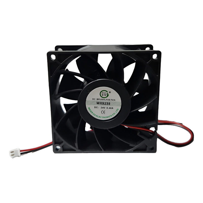 Ventilador Fan Cooler Wx9238 24v 92x38mm 9238 2 Pines Negro