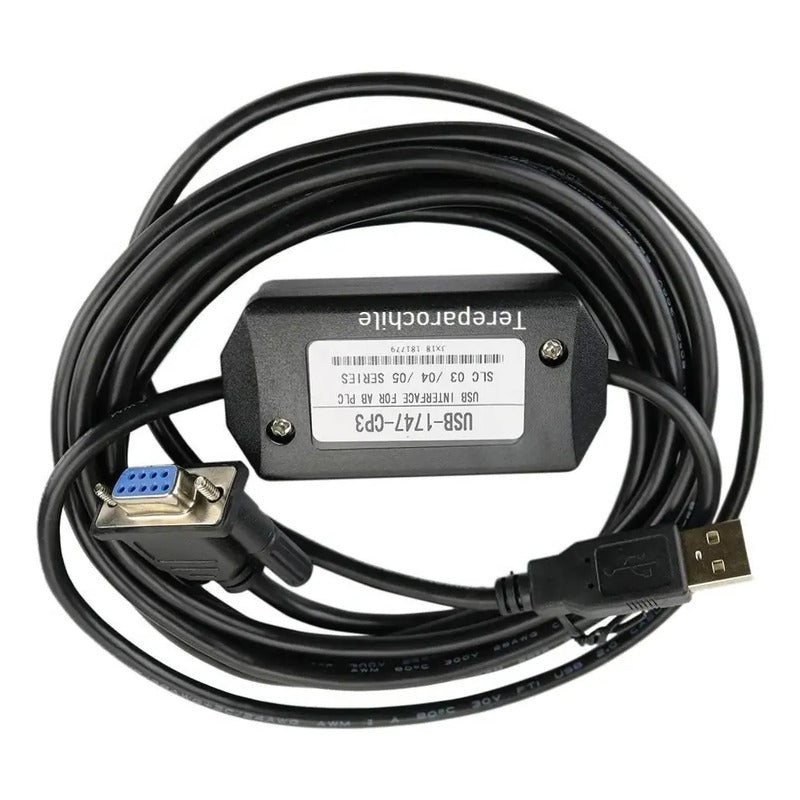 Cable De Programación Usb-1747-cp3 Plc Serie Slc 03 -04 -05 Negro