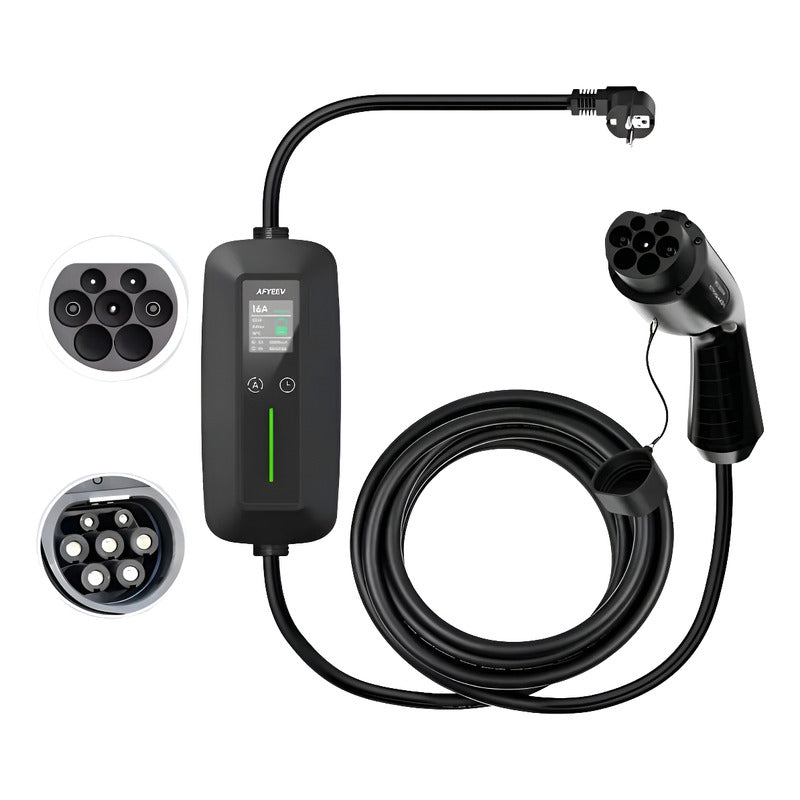 Cargador Ev Automovil Electrico 3600w 16a Gbt Portatil 3.5m Negro