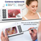 Otoscopio Profesional Digital 3.9mm Pantalla 4.3in Hd Oido Blanco