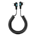 Cable Usb Tipo C A Usb C 90 Grados Espiral Carga Y Datos 6a 1.5
