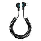 Cable Usb Tipo C A Usb C 90 Grados Espiral Carga Y Datos 6a 1.5