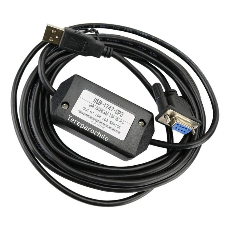 Cable De Programación Usb-1747-cp3 Plc Serie Slc 03 -04 -05 Negro