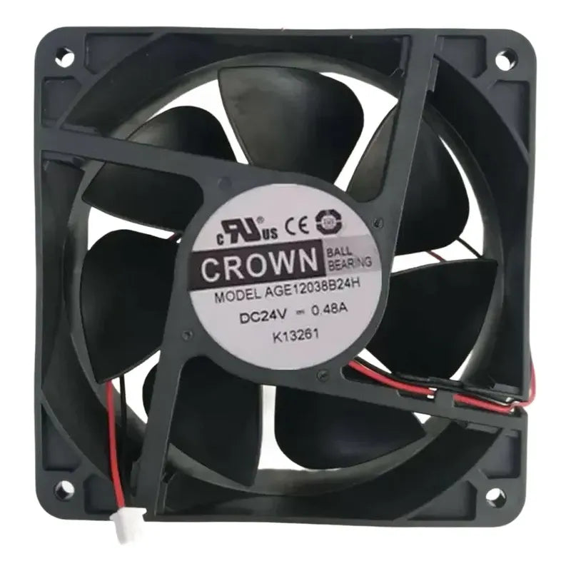Ventilador Fan Cooler Age12038b24j 24v 120x38mm 2 Pines Negro