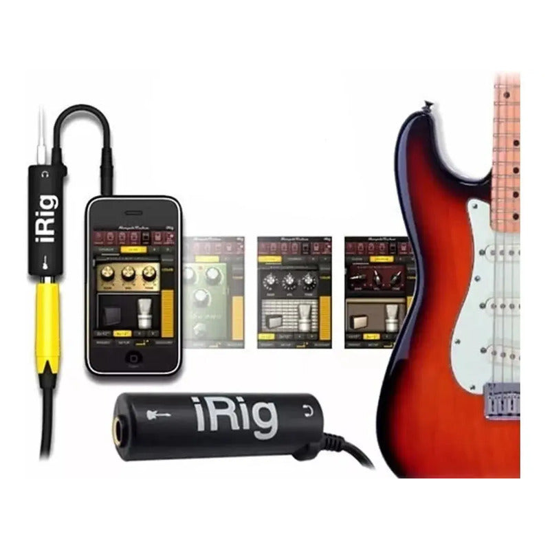 Adaptador Irig Amplitube Para iPhone iPad Guitarra Bajo