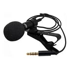 Microfono Condensador De Solapa Lavalier Tablet Celulares Pc Negro