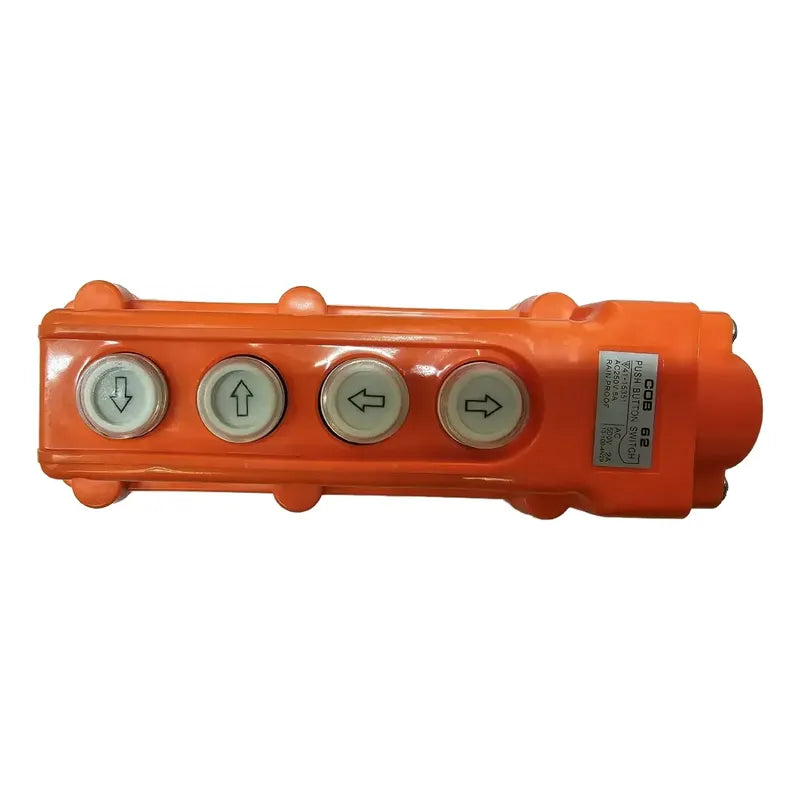 Botonera Switch Colgante Puente Grúa 4 Botones Cob-62 Cob62 Naranja