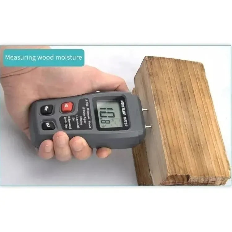Medidor De Humedad Digital Madera Carton Papel Higrómetro