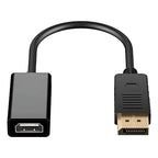 Cable Displayport A Hdmi H Adaptador / Dp / Display Port  Negro
