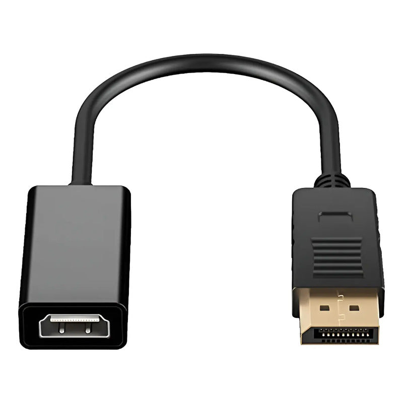 Cable Displayport A Hdmi H Adaptador / Dp / Display Port  Negro