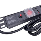 Pdu Rackeable Zapatilla Electrica 12 Enchufes Cable 3 Mt 19  Negro