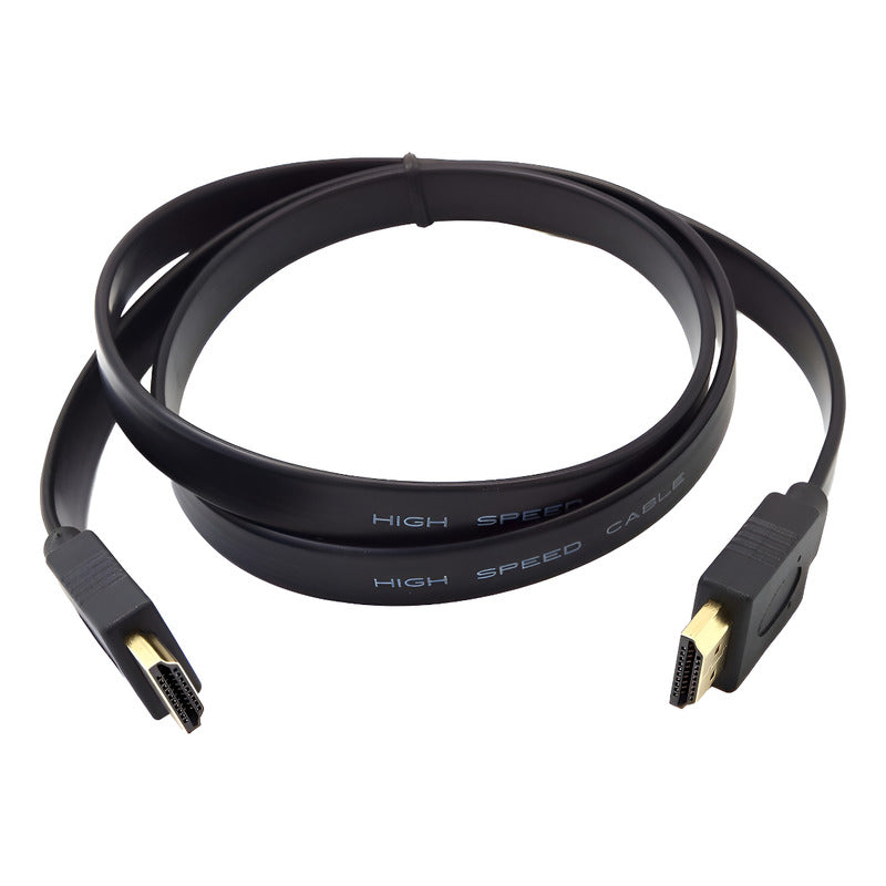 Cable Hdmi Corto Macho A Macho 30 Cm Plano Flat - Full Hd 4k