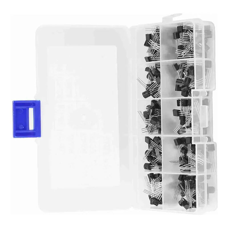 Kit Transistores 200 Piezas 10 Tipos Npn Pnp Bc327 Bc558