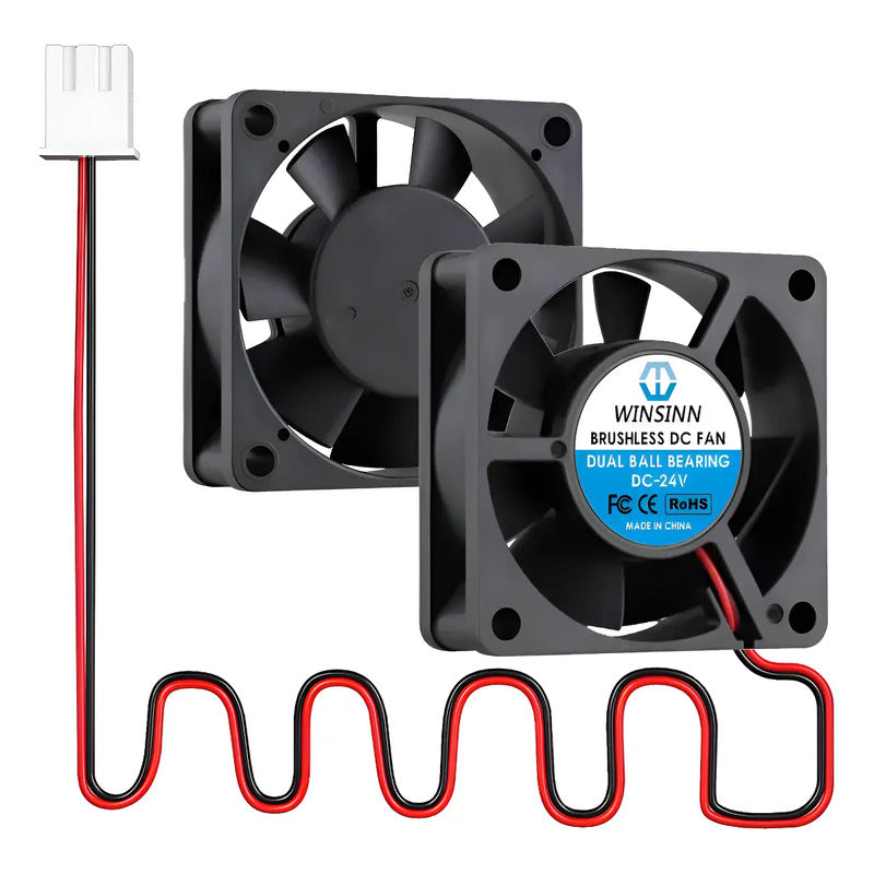 Ventilador Fan Cooler 24v 50x10mm Doble Rodamiento 5010 5cm