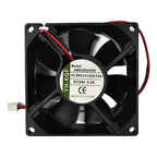 Ventilador X8025d24hb 24v 0.2a 80x80x25mm 2 Cables Negro Negro