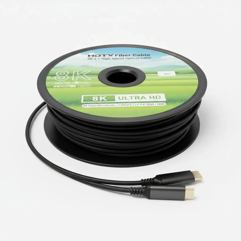 Cable Hdmi De Fibra Optica 30 Metros 8k 2.1 48gbps Ultra Hd