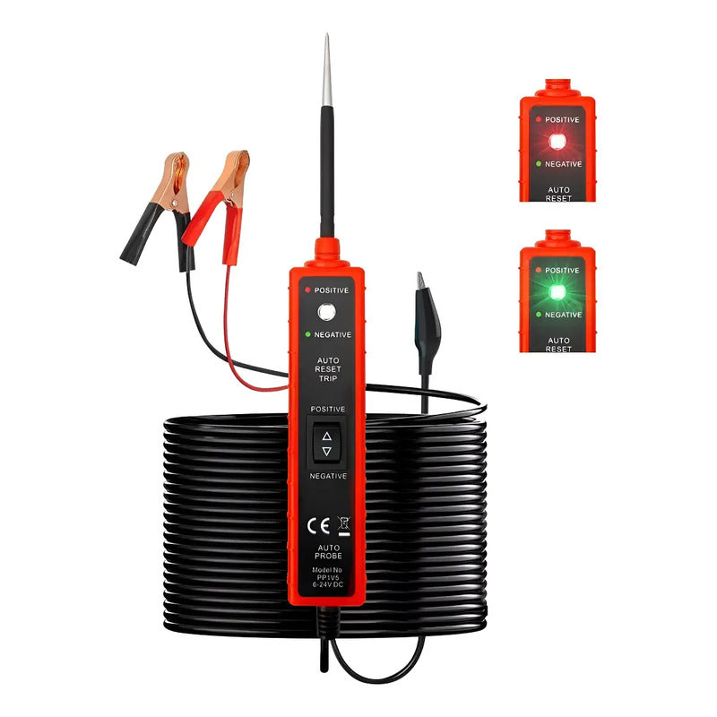 Punta Lógica Automotriz 12v 24v Probador Circuito Eléctricos Rojo