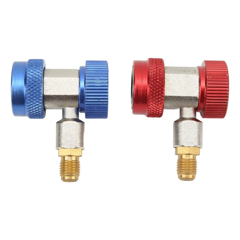 Llaves Acople Rápido Conector De Gas R134a Alta Baja Presion