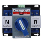 Switch Interruptor Transferencia Automatica 63a Ats 220v Mcb Azul Plomo