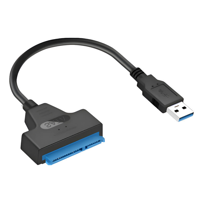 Adaptador Cable Usb A Sata 3 Hdd 2.5 22 Pines + Conector 12v