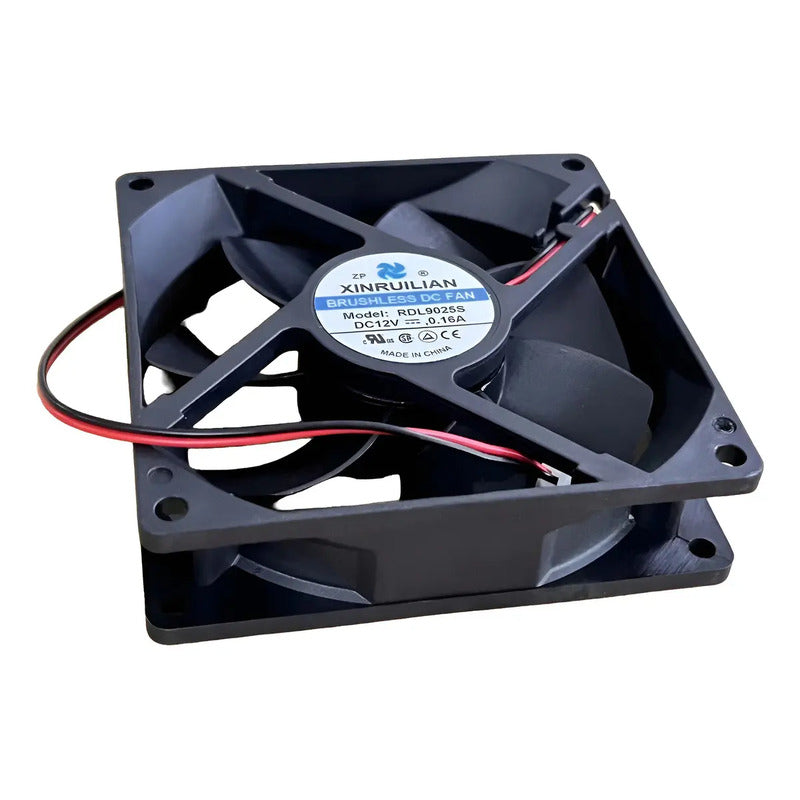 Ventilador Refrigeración Aire 92x92x25mm Rdl9025s Negro 12v 2000rpm