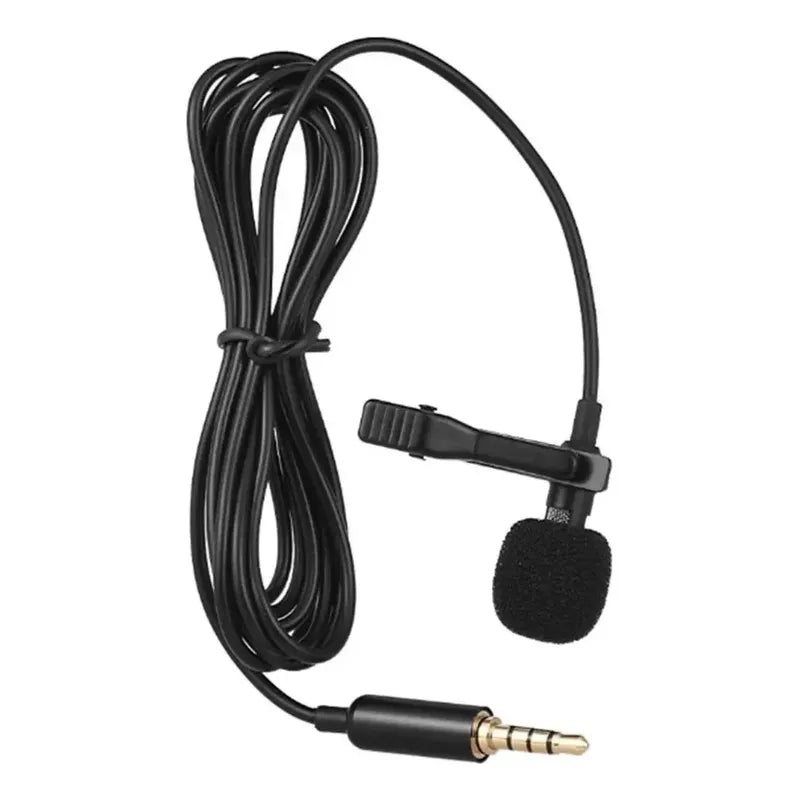 Micrófono Lavalier Omnidireccional Zhs Solapa Para Celulares 1.5m Negro