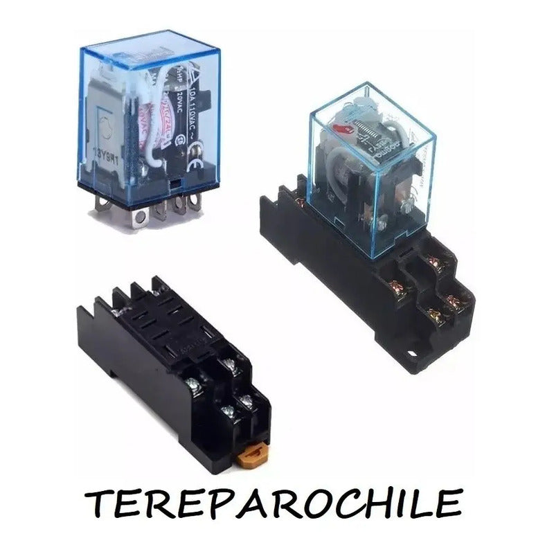 Rele Relay 24v Dc Ly2nj Hh62p Jqx-13f-l 10a Dpdt + Zocalo