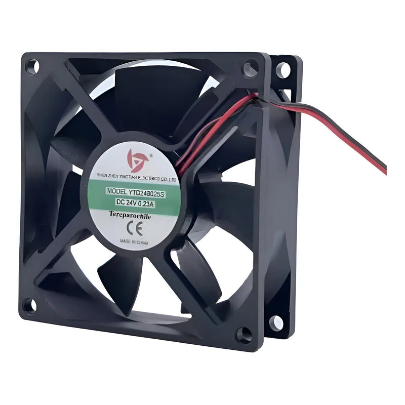 Ventilador Soldadora Dc 24v Ytd248025 S 8cm 80x80x25mm 8025