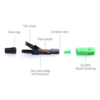 10 X Conectores Rápidos Sc/apc Fibra Óptica Ftth 10 Unidades