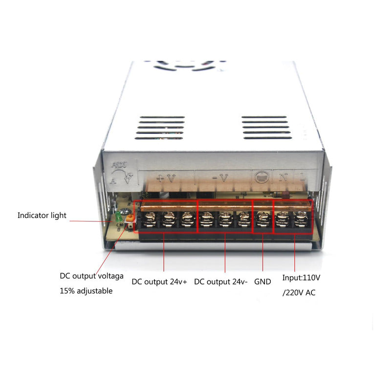 Fuente De Poder 12v 20a Reales Cctv Camaras Iluminacion Led